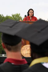 Aziza Hasan Gives Commencement Address at Bethel College